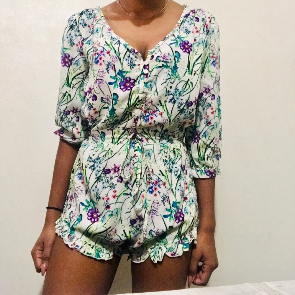 California Gypsy Floral Romper